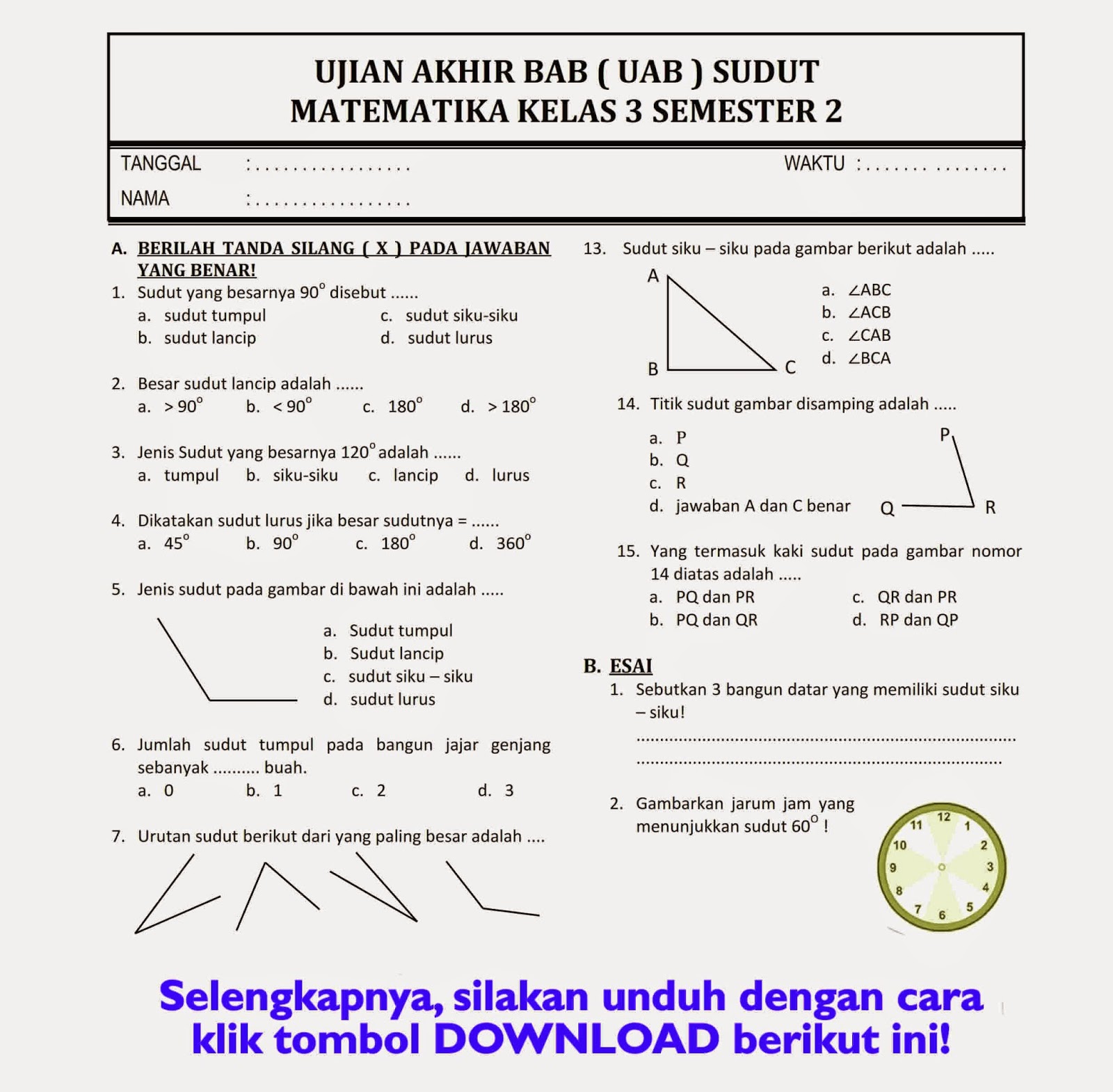 7 Rahasia Soal Kelas 3 Semester 2 2026 yang Mengejutkan Banyak Orang Tua