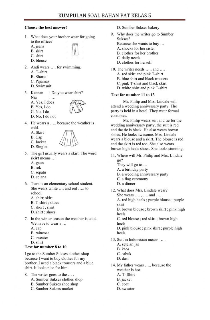 Kumpulan Soal Bahasa Inggris Kelas 5 Worksheet English exercise for Kumpulan Soal Bahasa Inggris Kelas 5 Worksheet English exercise for