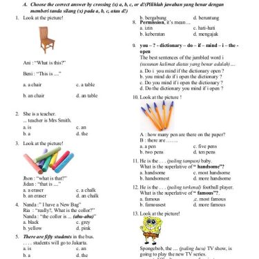 5 Fakta Mengejutkan Soal Ulangan Bahasa Inggris Kelas 5 Semester 1 yang Wajib Diketahui