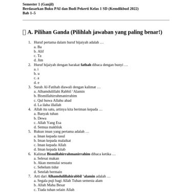 5 Fakta Mengejutkan tentang Soal Budi Pekerti Kelas 1 yang Selama Ini Salah Dipahami