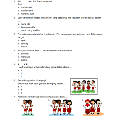 5 Soal Masuk SD Kelas 1 yang Bisa Didapat Instan 1 Jam, Ternyata Ada Triknya