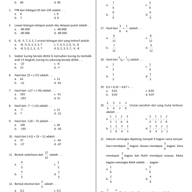 7 Rahasia Soal PTS Matematika Kelas 4 Semester 1 yang Jarang Diketahui Guru PPG
