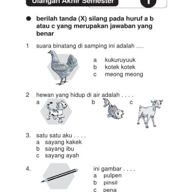 Wajib Tahu! Soal Ujian Kelas 1 Semester 2 Bahasa Indonesia Ternyata Simbol Kepatuhan
