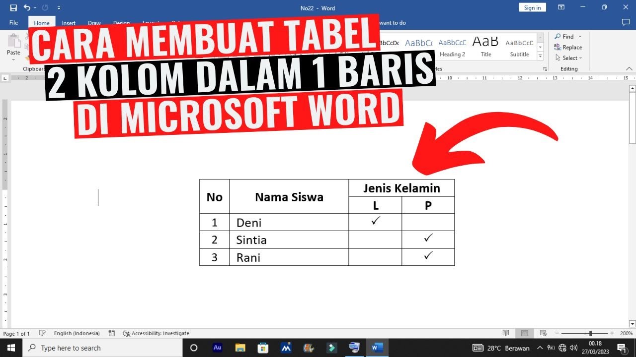 7 Cara Mudah Mengubah Baris Jadi Kolom di Word Tanpa Ribet, Wajib Tahu