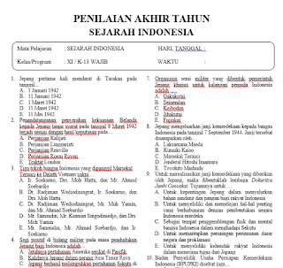 7 Rahasia contoh soal uas sejarah kelas 11 semester 2 beserta jawabannya yang wajib tahu