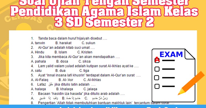 7 Tips Praktis Menguasai soal agama islam uts kelas 3 sd semetre 2 Sebelum Nilai Turun