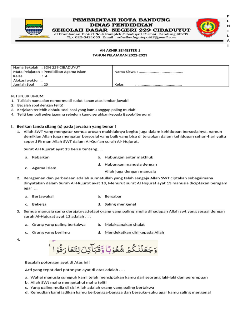 Akhirnya Tahu Cara Download Soal PAS Semester 1 Kelas 4 IPAS Lengkap dengan Pembahasan yang Jelas