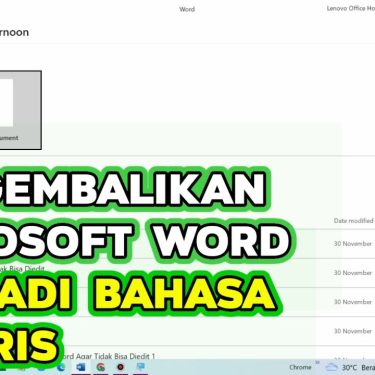 Cara Mengubah Bahasa Word Menjadi Inggris Agar Kosakata Dasar Otomatis Naik Level Advanced