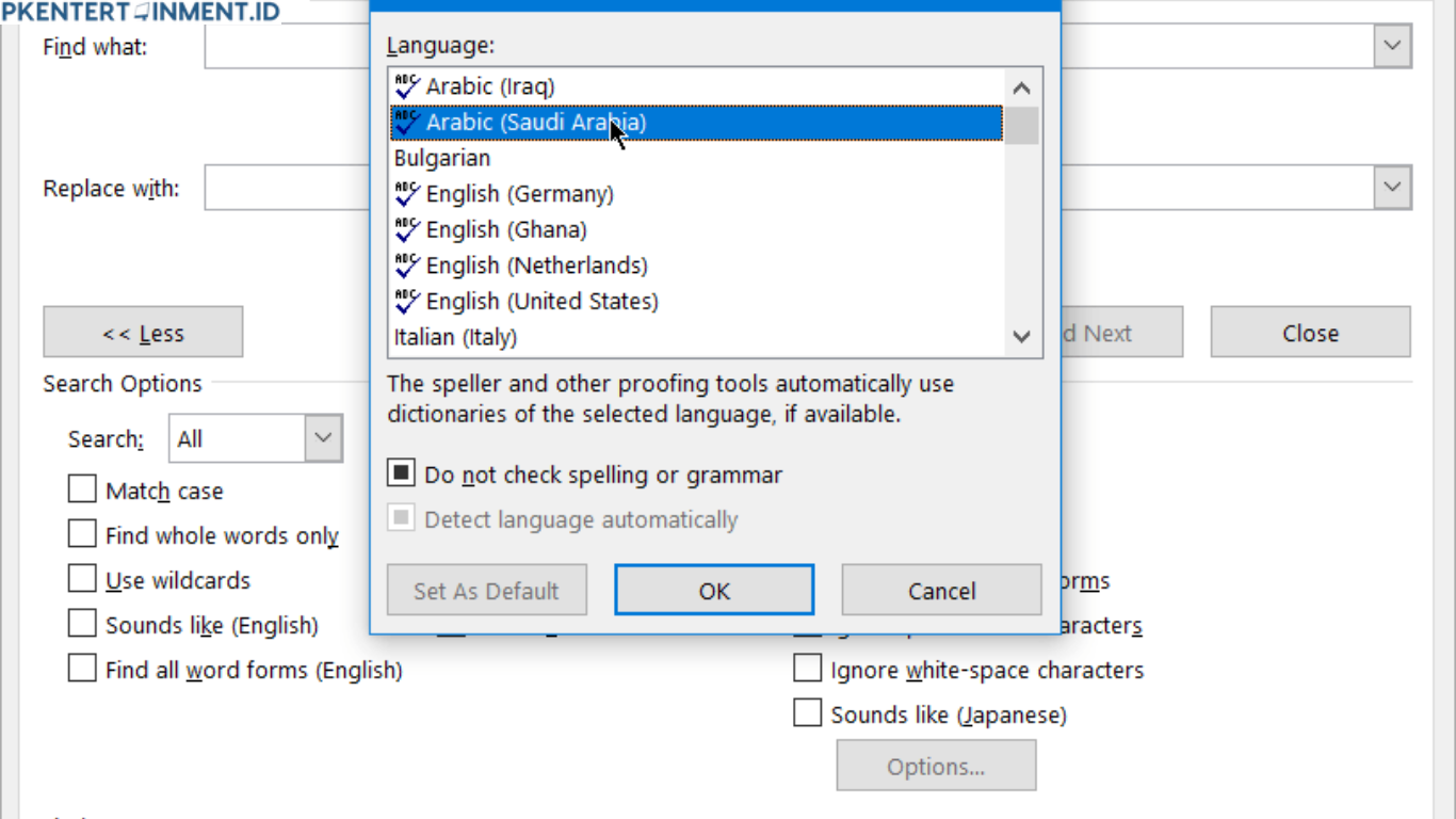 Cara Menambahkan Bahasa Arab di Microsoft Word Windows 10 dan 11