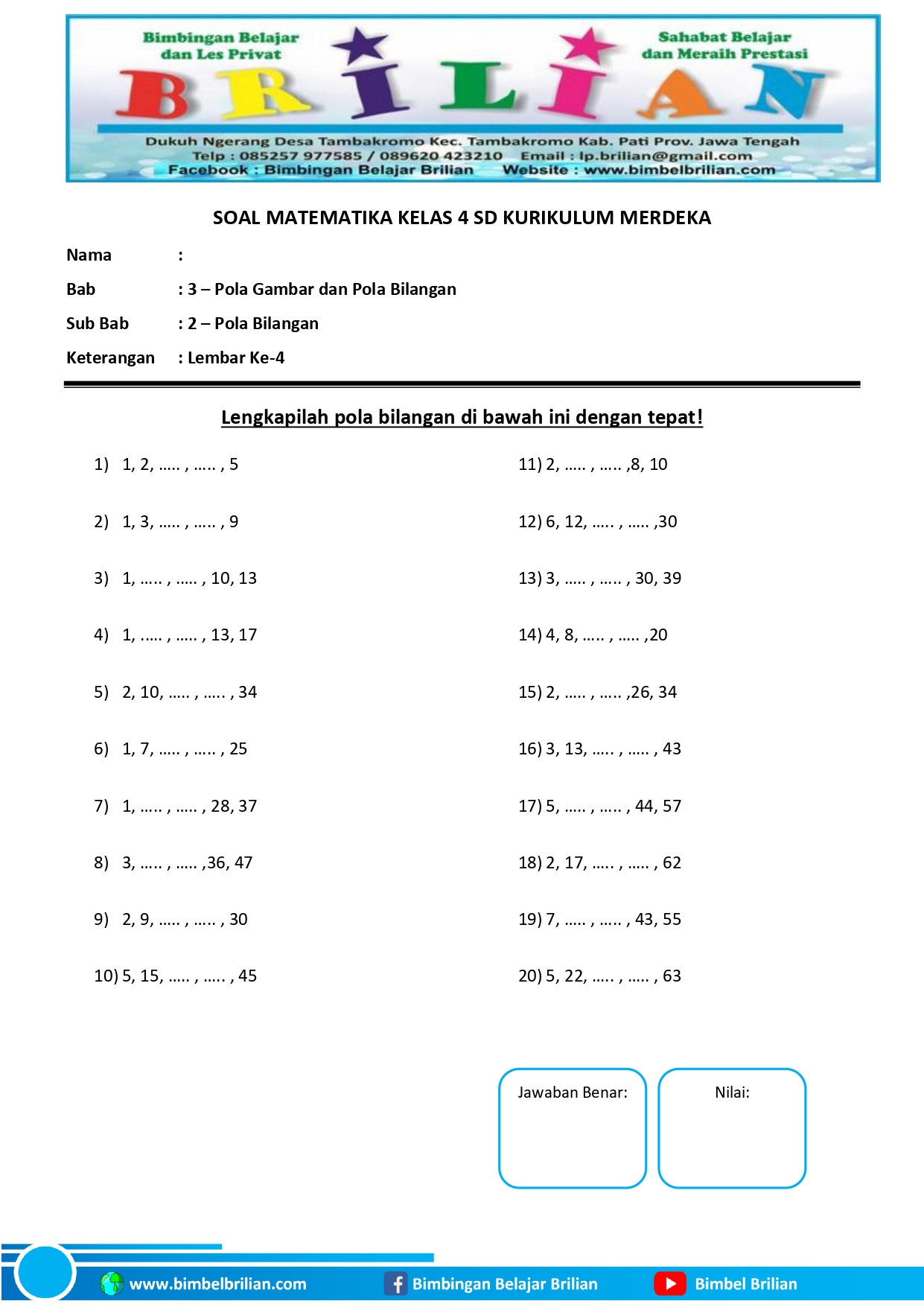 Soal-Soal TIK Kelas 2 SD yang Menyenangkan Soal-Soal TIK Kelas 2 SD yang Menyenangkan