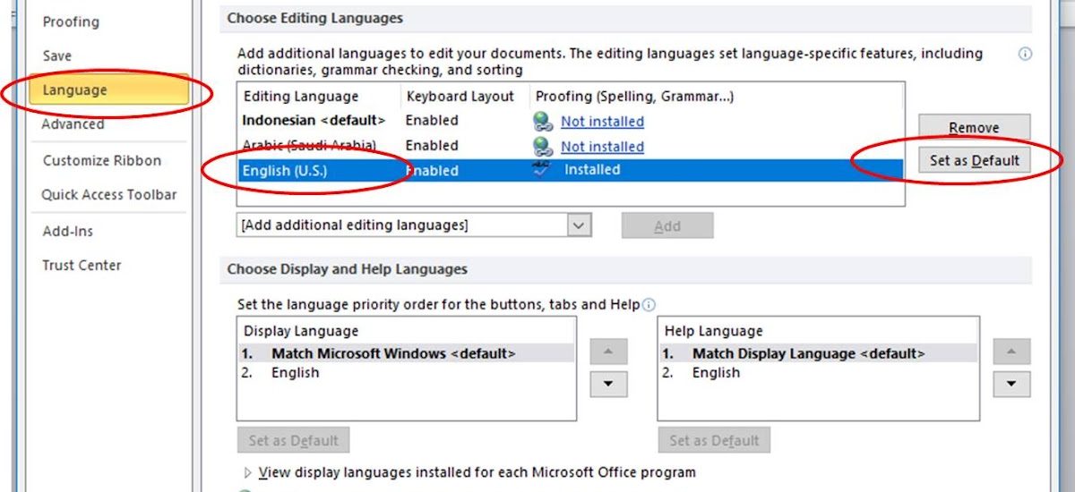 Rahasia mengubah bahasa dalam microsoft word agar Lulusan SMK Dapat Lowongan Gadjah Group
