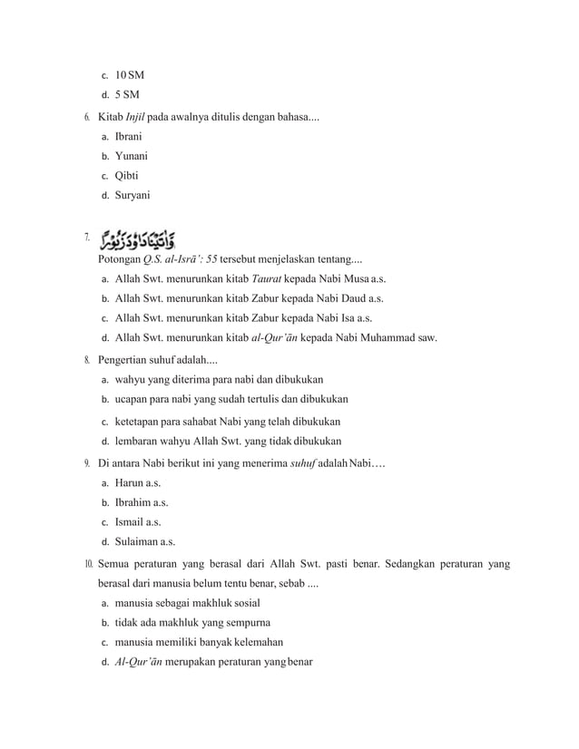 Soal Agama Islam Kelas 3 Tentang Iman Kepada Kitab Allah: 5 Fakta Ternyata yang Wajib Diketahui Sebelum Terlambat