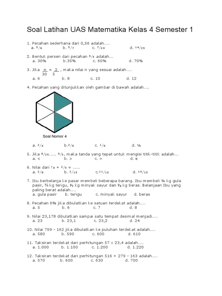 Terbukti! 5 Cara Cepat Download Soal PAS Matematika Kelas 4 Kurikulum 2013 Semester 1