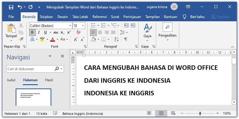 5 Trik Tersembunyi Mengubah Bahasa Inggris Menjadi Indonesia di MS Word yang Selama Ini Jarang Diketahui