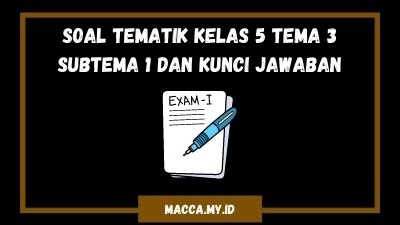 Rahasia Skor Sempurna Kerjakan Soal Tematik Kelas 5 Tema 3 Subtema 1 Ini