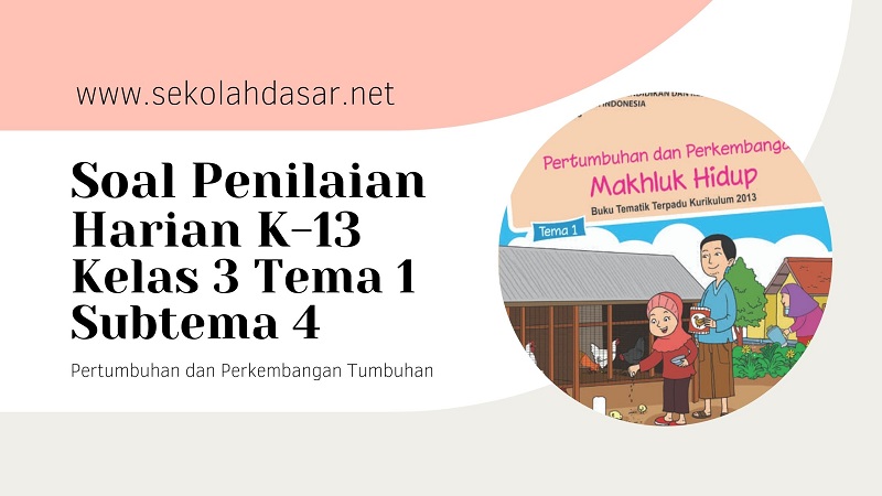 Wajib Tahu Rahasia Menjawab soal penilaian harian tema 3 subtema 4 kelas 1 Terbukti Akurat